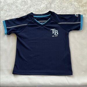 Majestic Kids Navy Blue Tampa Bay Sports Shirt